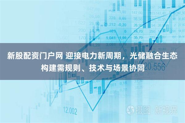 新股配资门户网 迎接电力新周期,光储融合生态构建需规则、技术与场景协同